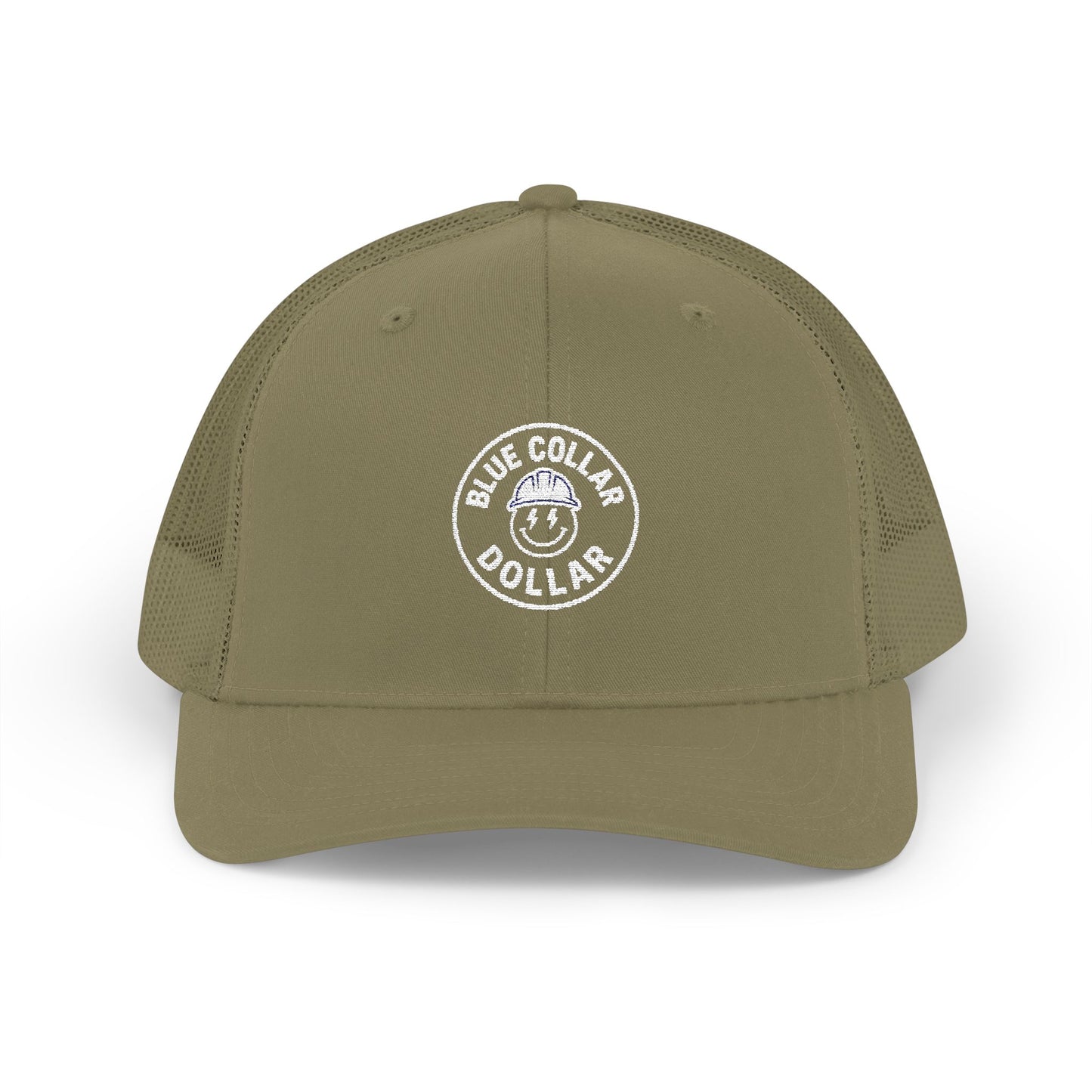 Blue Collar Dollar Embroidered Snapback Trucker Cap