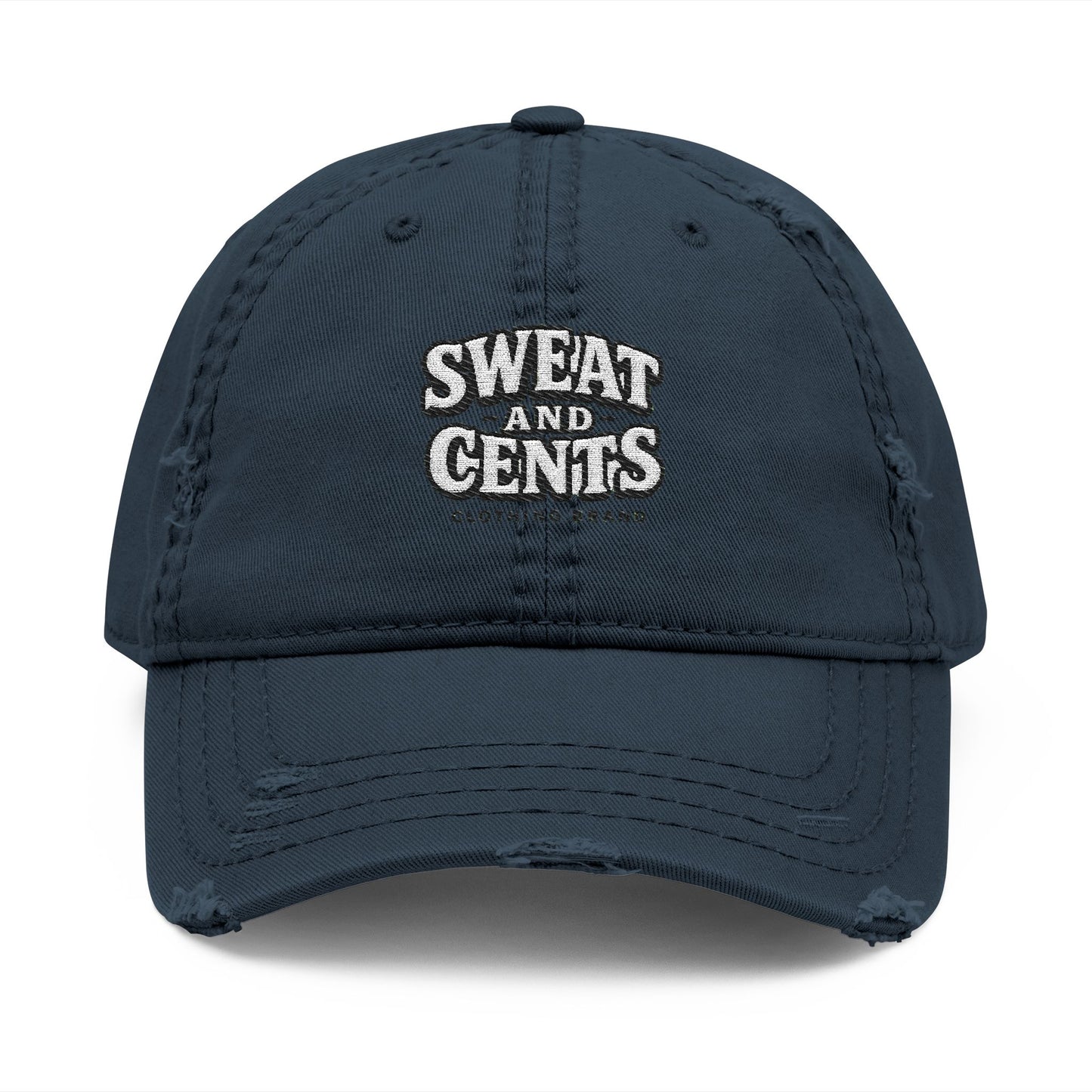 Sweat and Cents Distressed Dad Hat