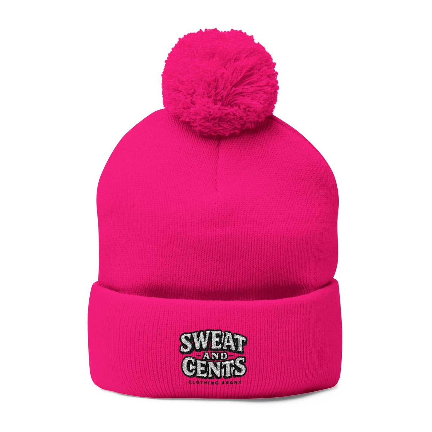 Sweat and Cents Pom-Pom Knit Cap