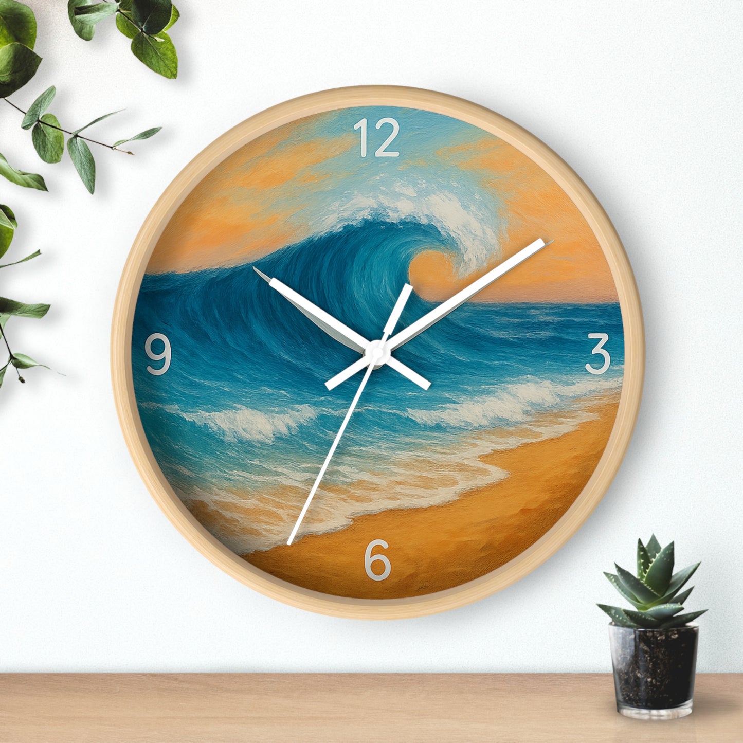 Ocean Wave Wall Clock
