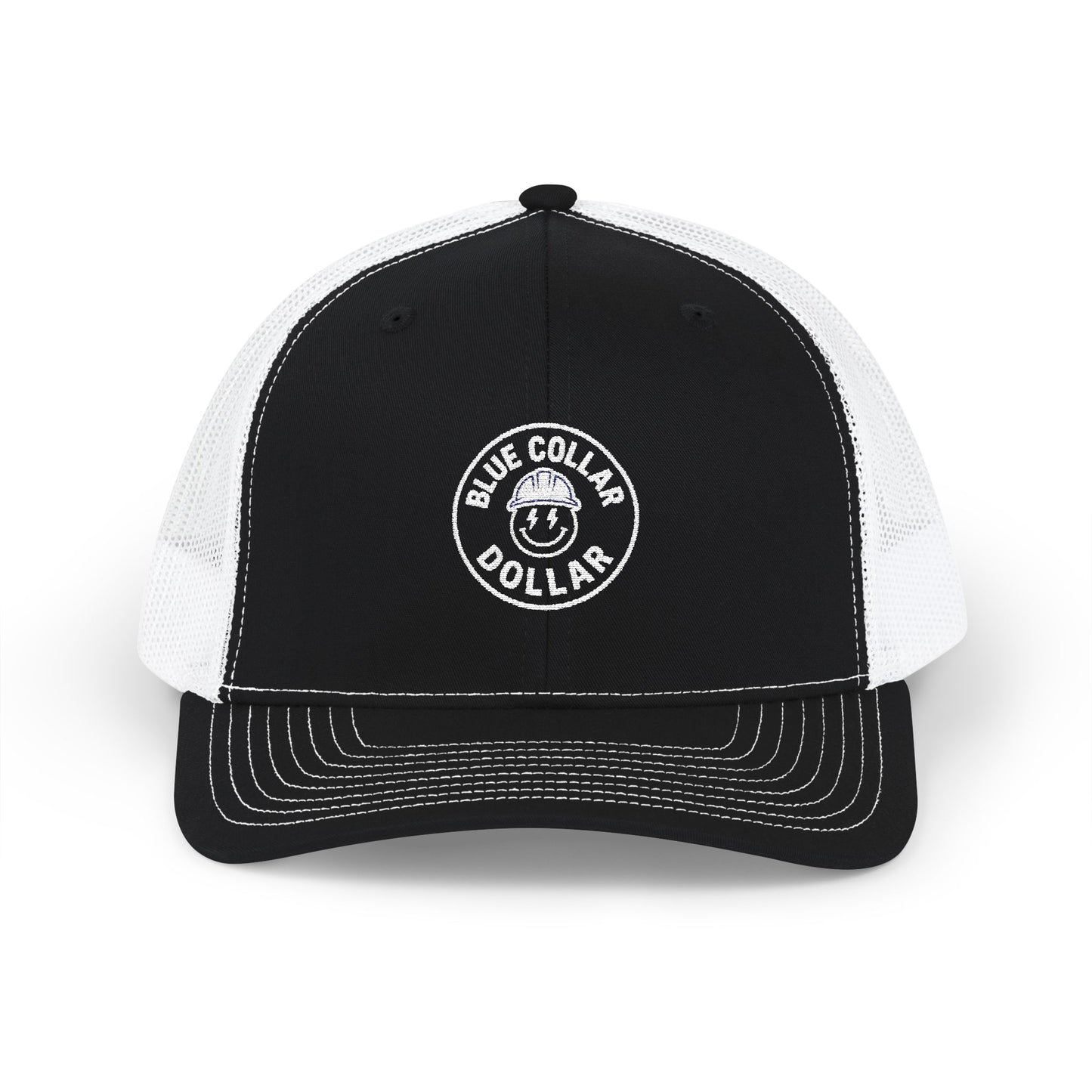 Blue Collar Dollar Embroidered Snapback Trucker Cap