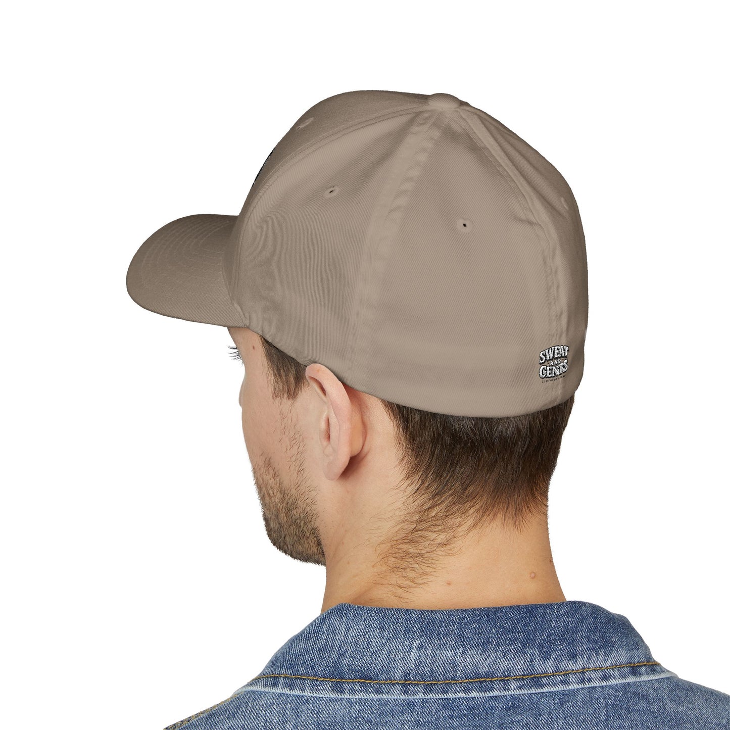 Embroidered Fitted Hat - Dirty Hands, Clean Money Design