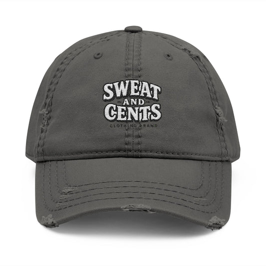 Sweat and Cents Distressed Dad Hat