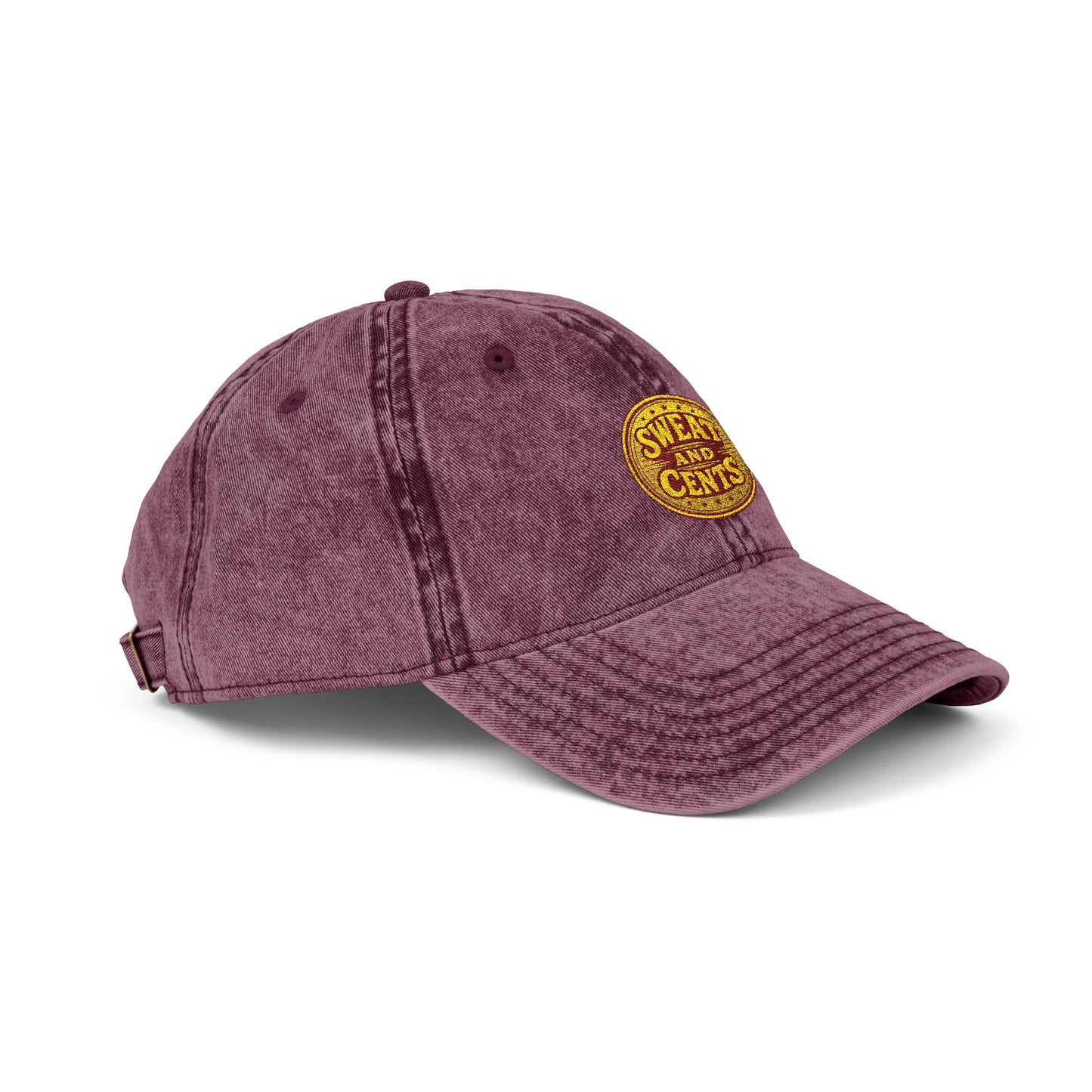 Sweat and Cents Vintage Embroidered Cap