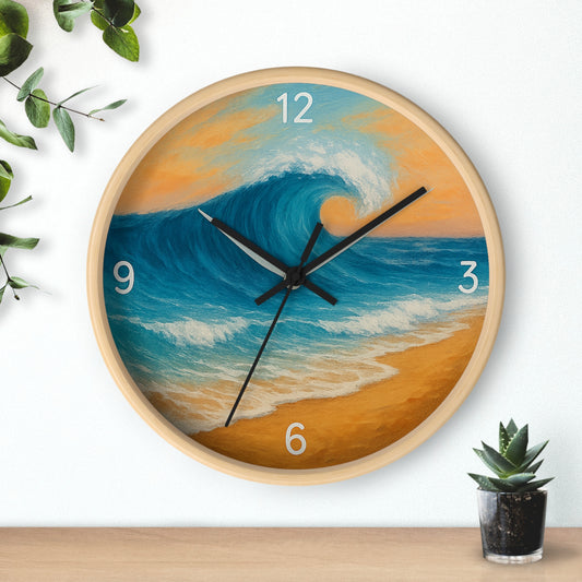 Ocean Wave Wall Clock