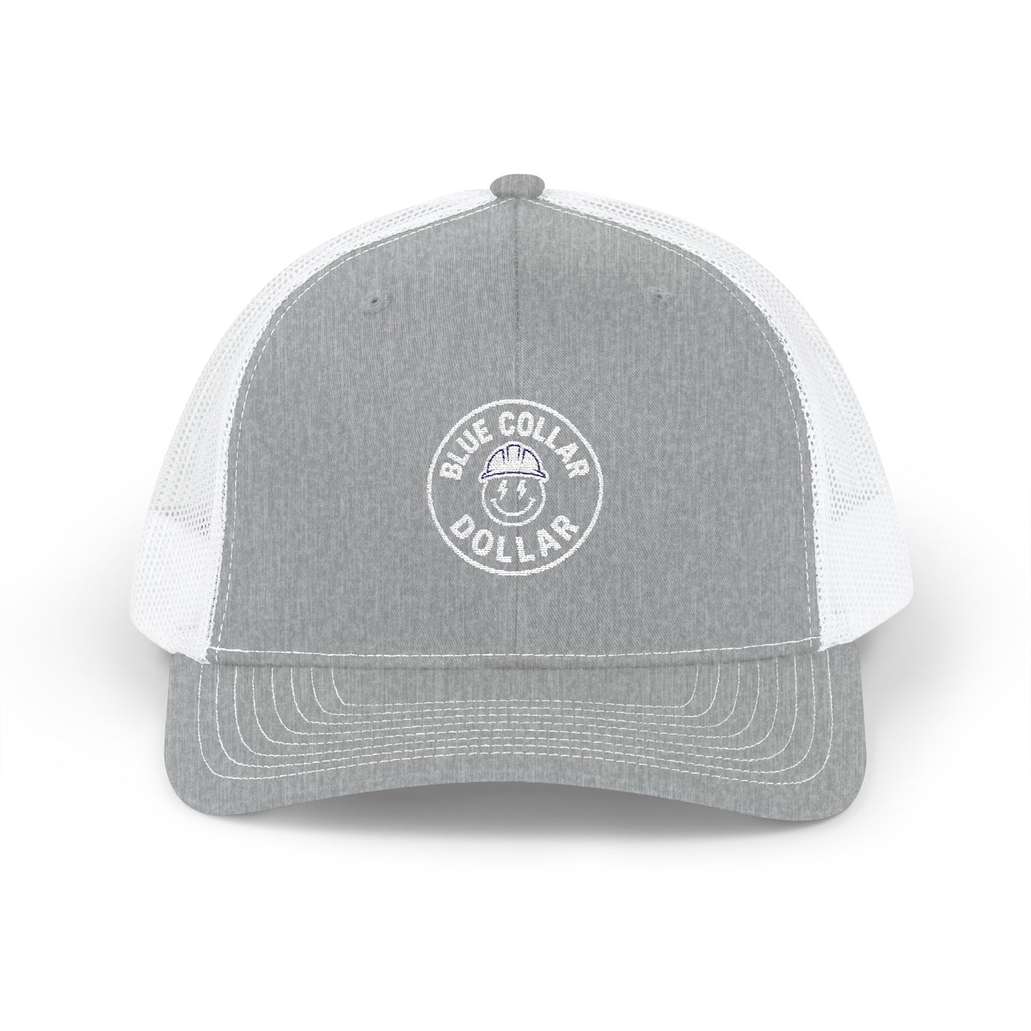 Blue Collar Dollar Embroidered Snapback Trucker Cap