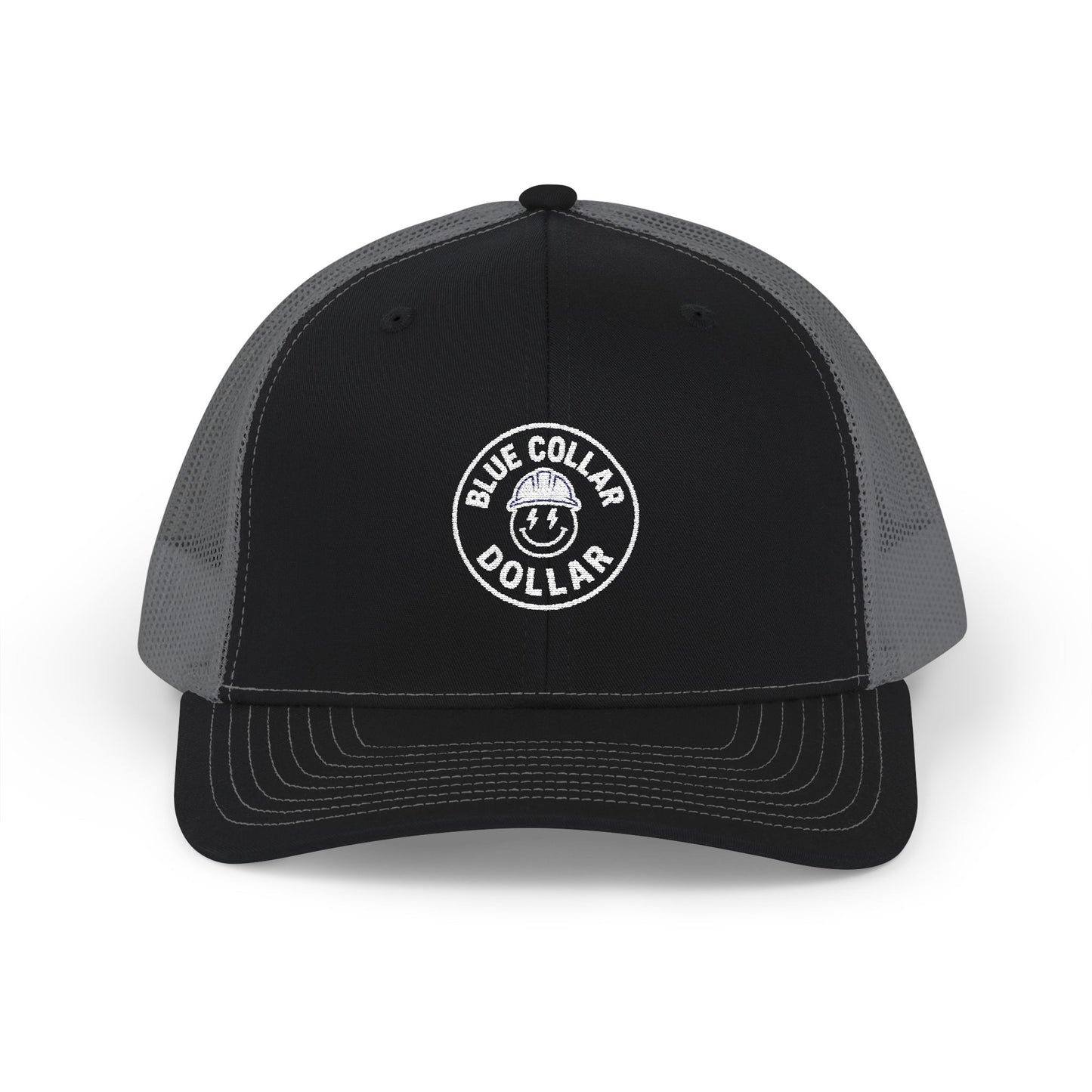 Blue Collar Dollar Embroidered Snapback Trucker Cap
