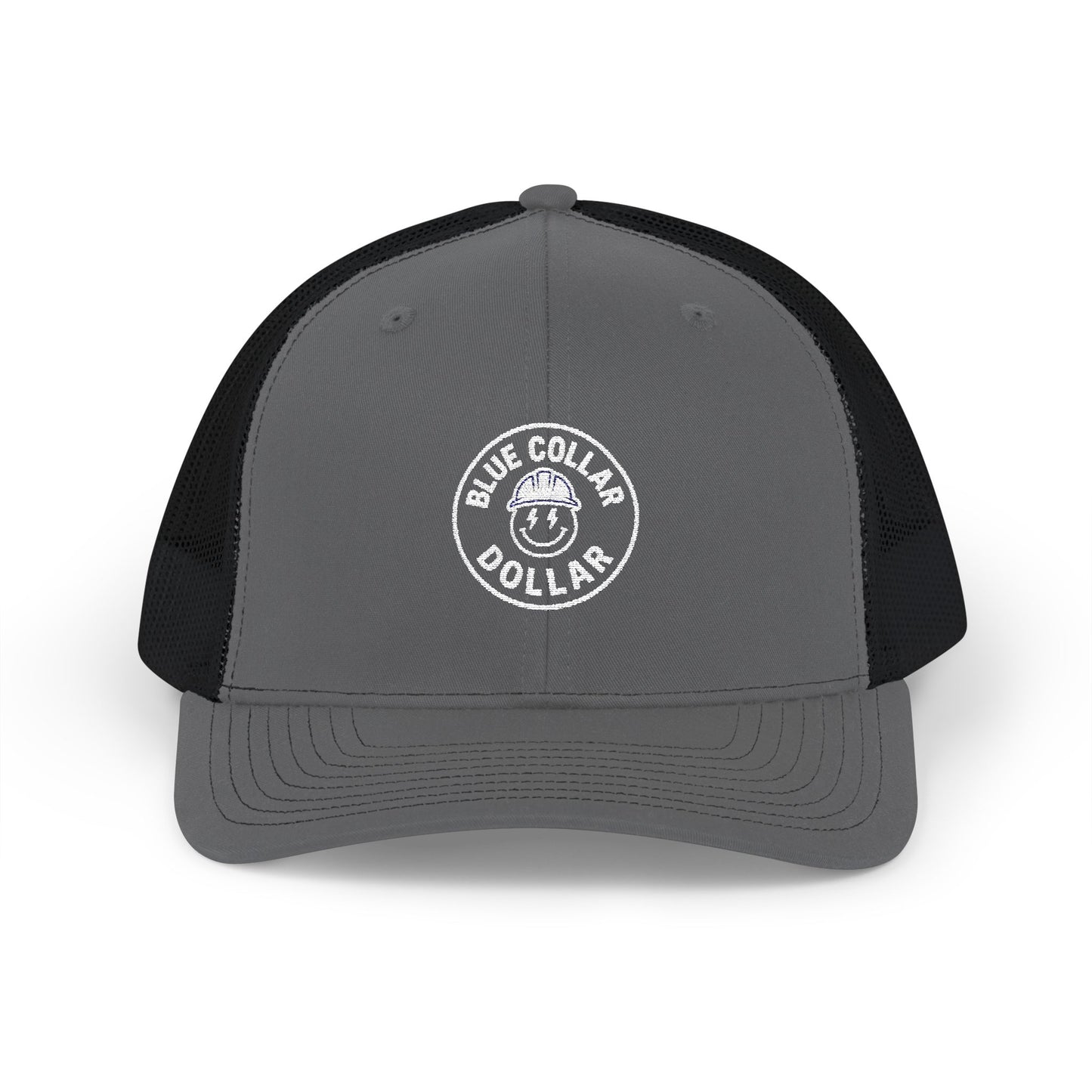 Blue Collar Dollar Embroidered Snapback Trucker Cap