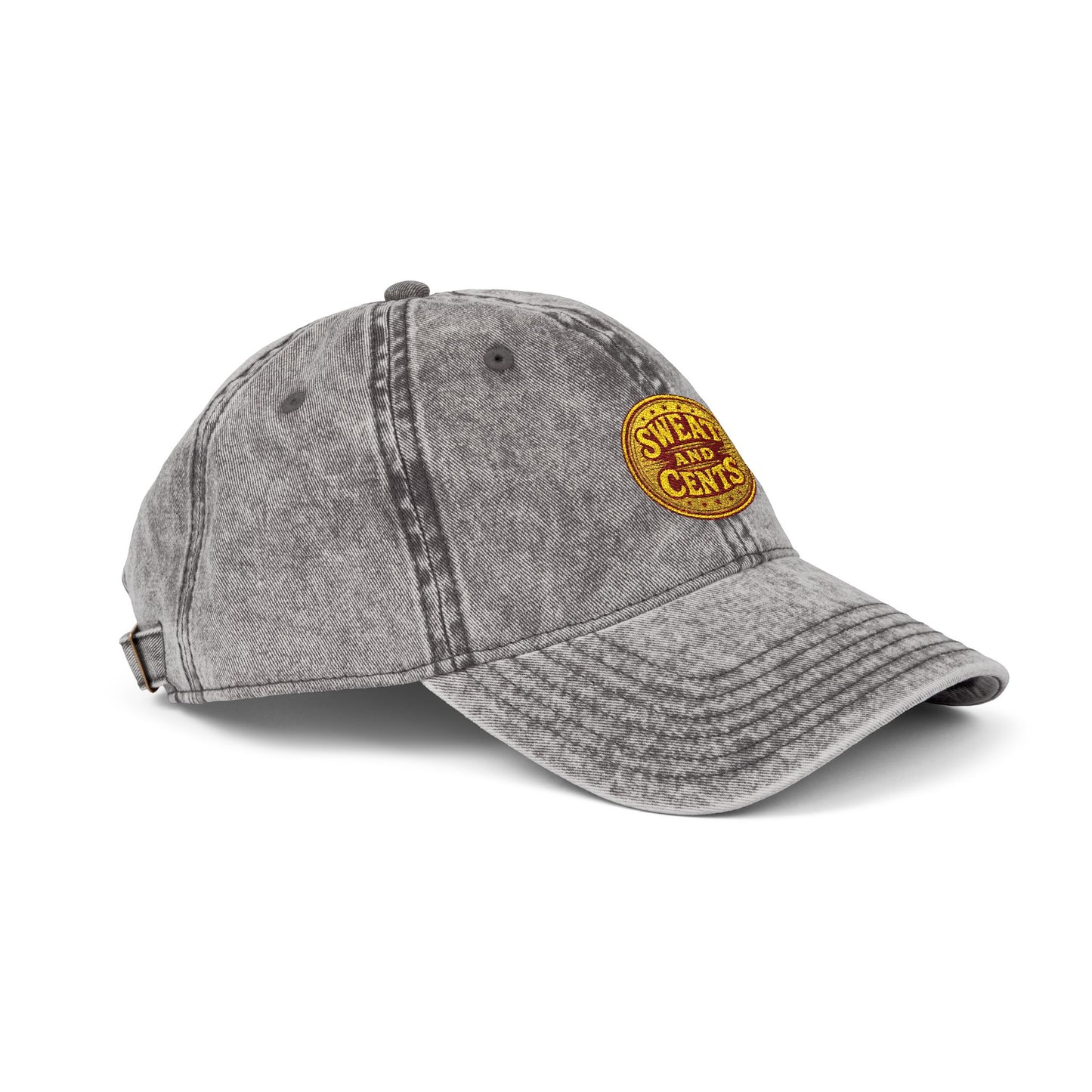 Sweat and Cents Vintage Embroidered Cap