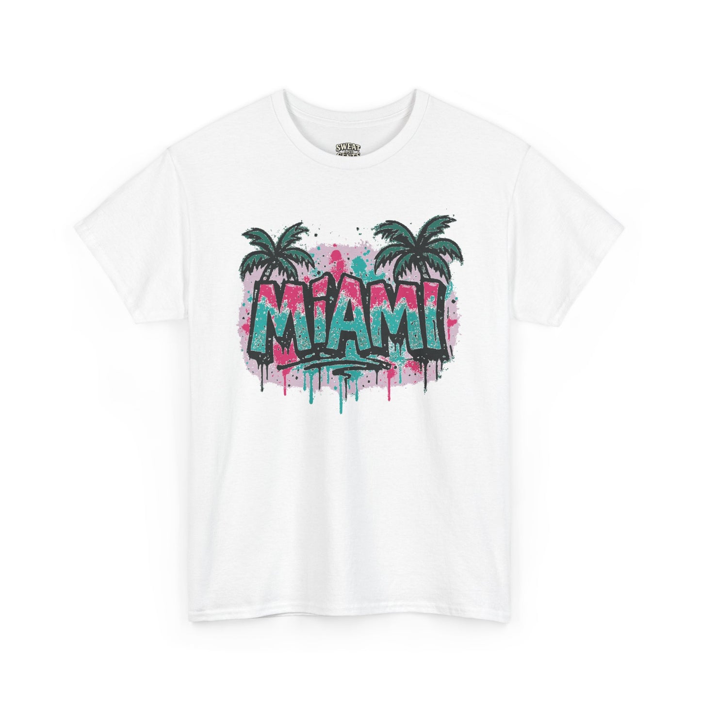 Miami Tropical Vibe Graffiti Tee