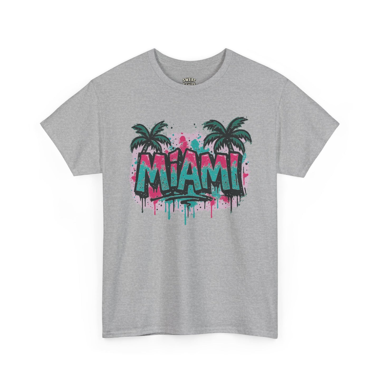 Miami Tropical Vibe Graffiti Tee