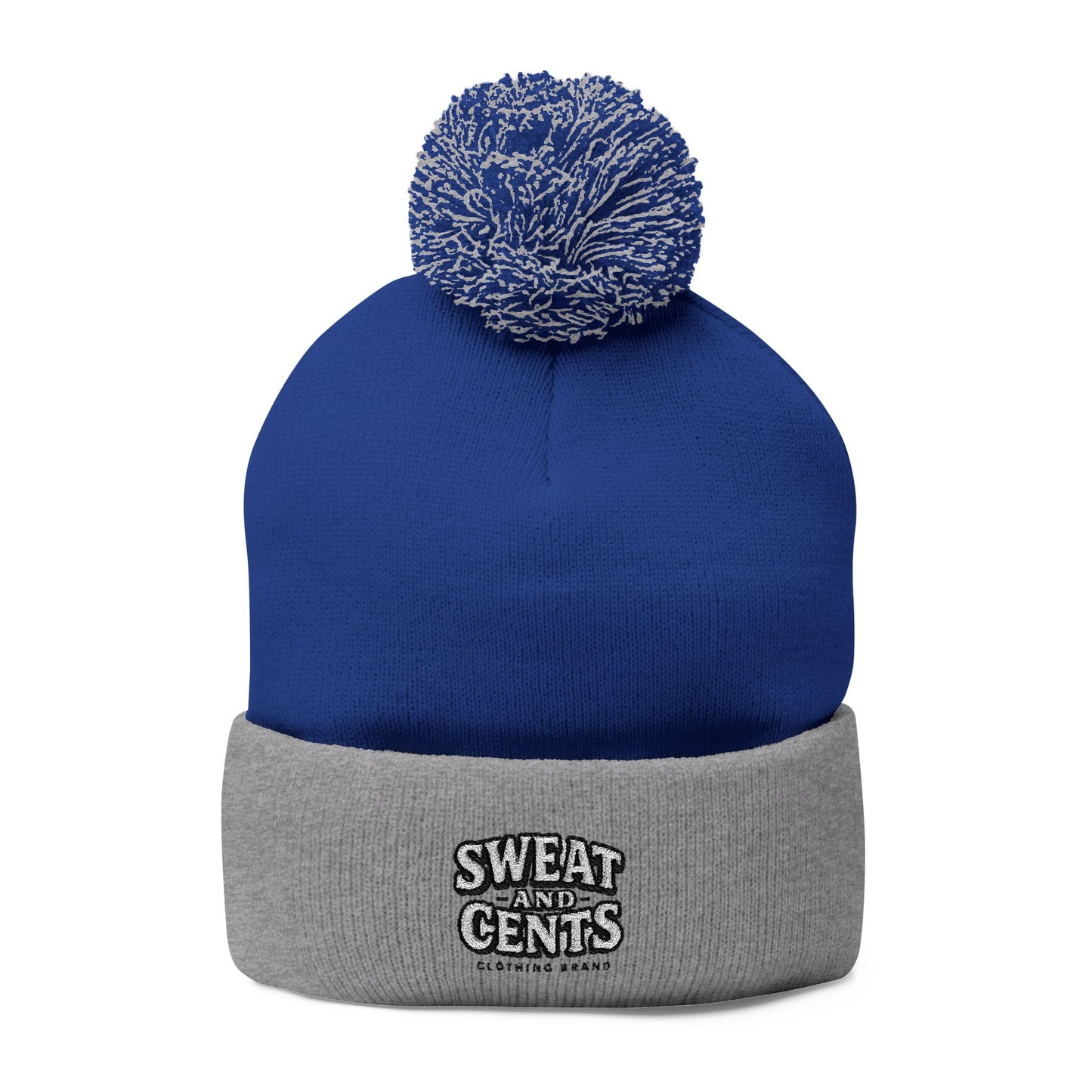 Sweat and Cents Pom-Pom Knit Cap