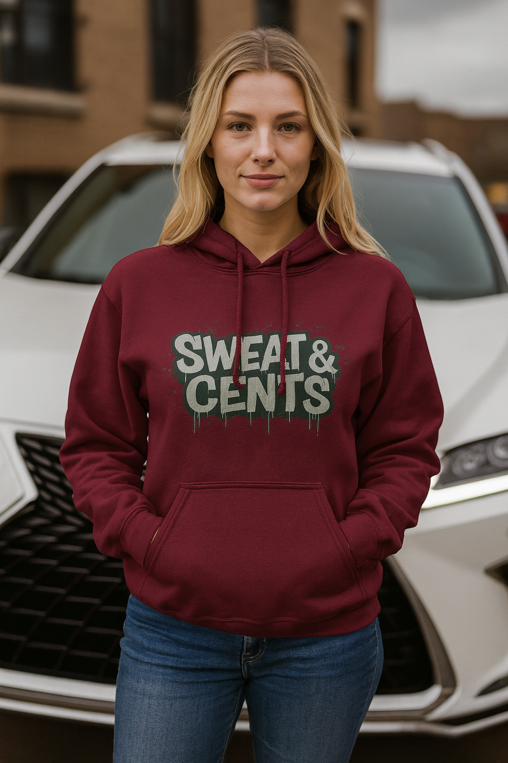 Sweat & Cents Grey Graffiti Hoodie