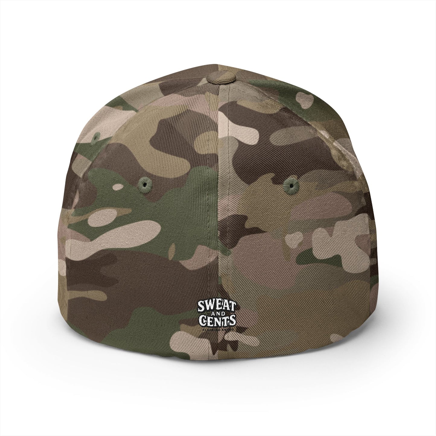 Embroidered Fitted Hat - Dirty Hands, Clean Money Design