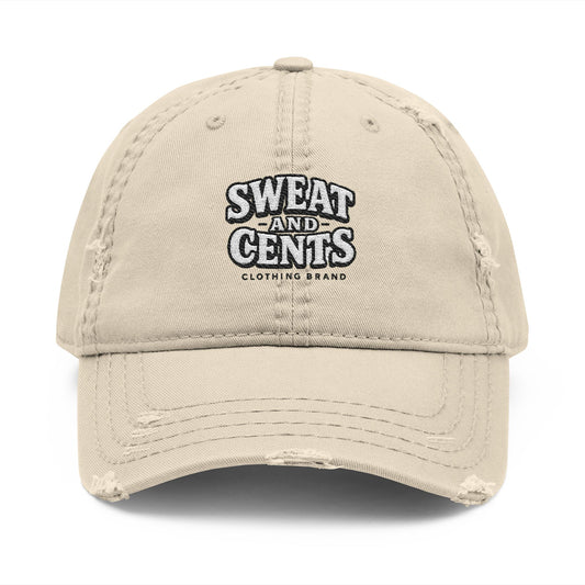 Sweat and Cents Distressed Dad Hat