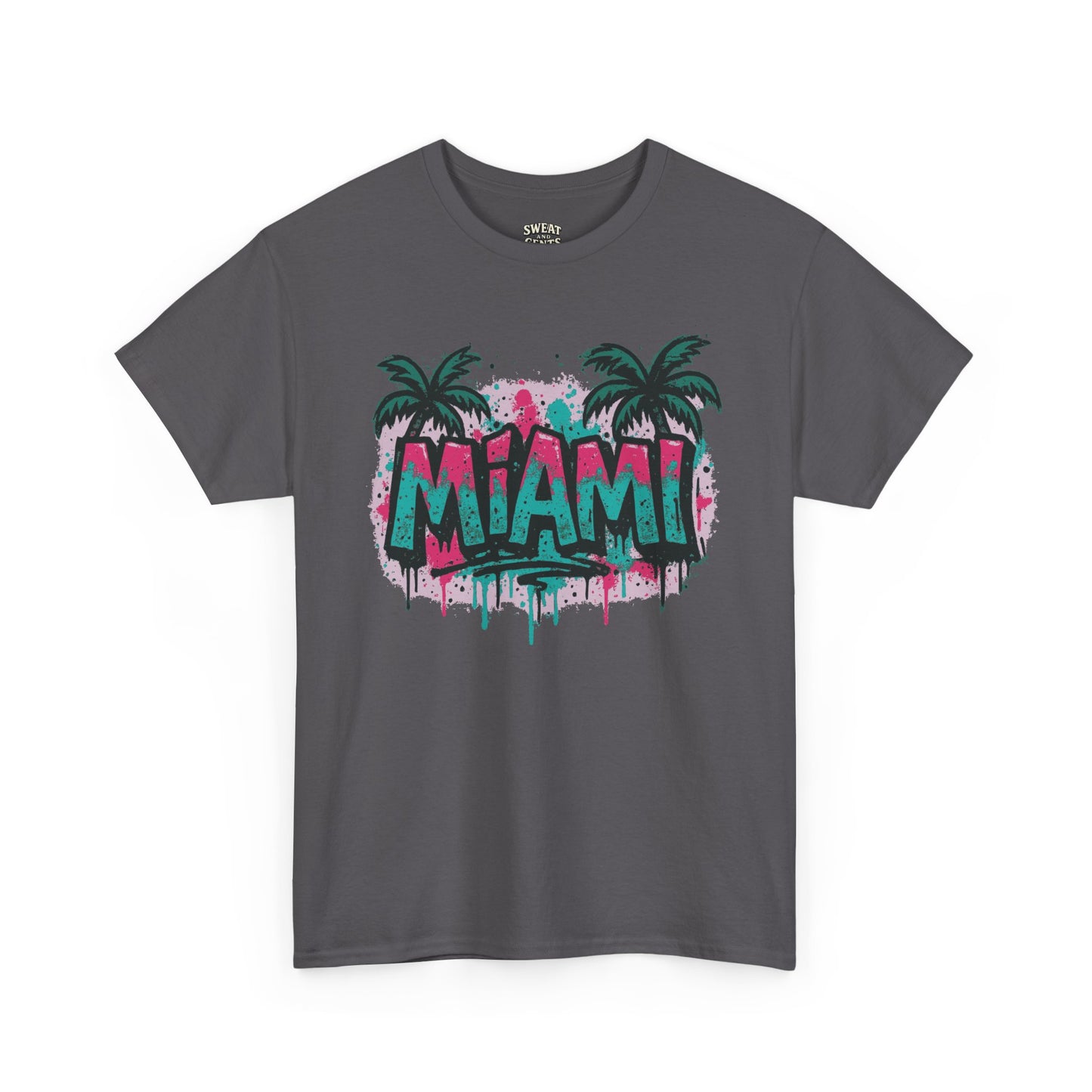 Miami Tropical Vibe Graffiti Tee