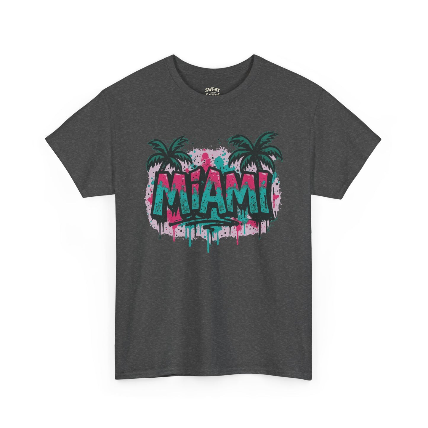 Miami Tropical Vibe Graffiti Tee