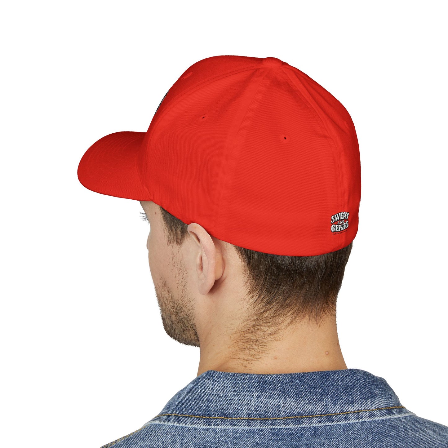 Embroidered Fitted Hat - Dirty Hands, Clean Money Design