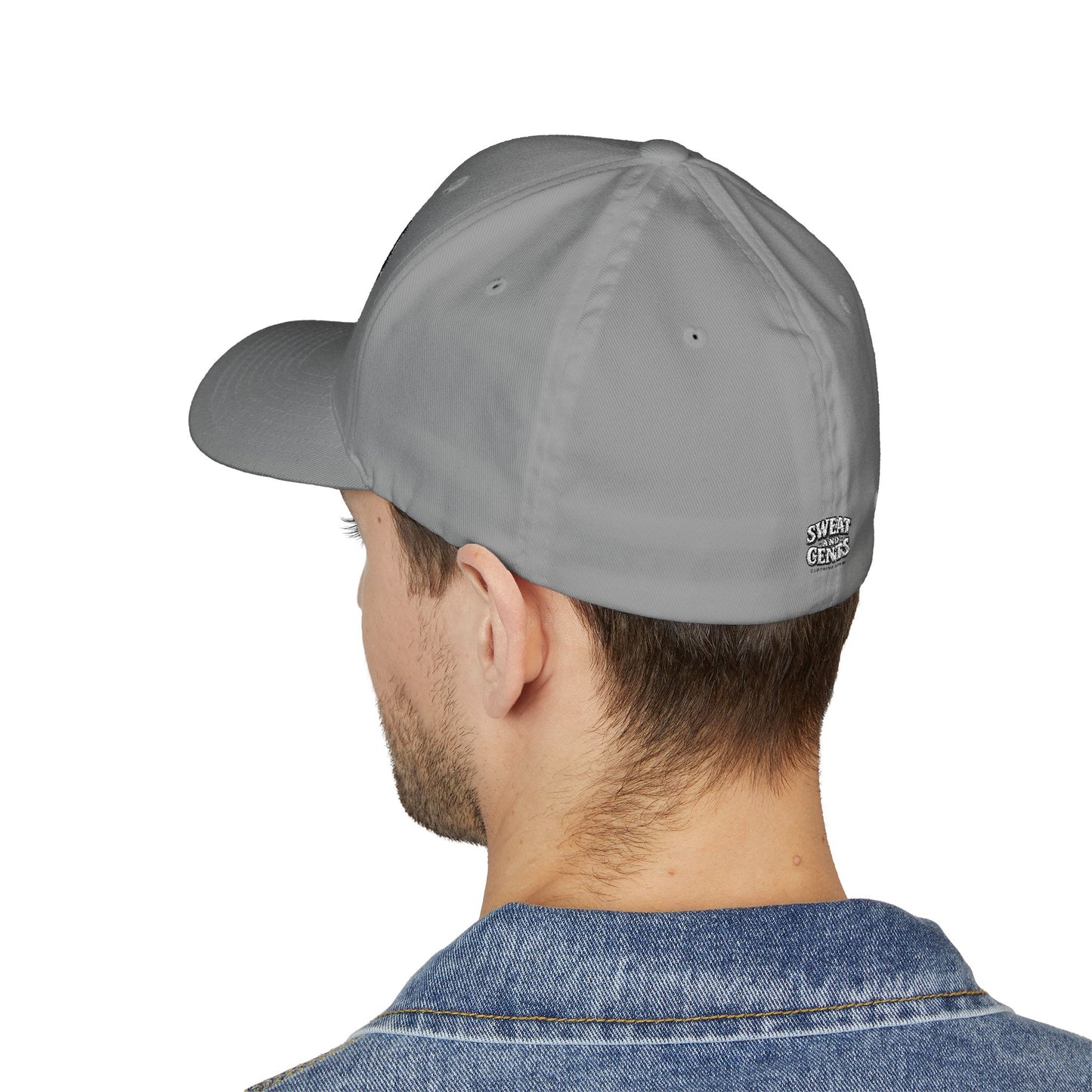 Embroidered Fitted Hat - Dirty Hands, Clean Money Design