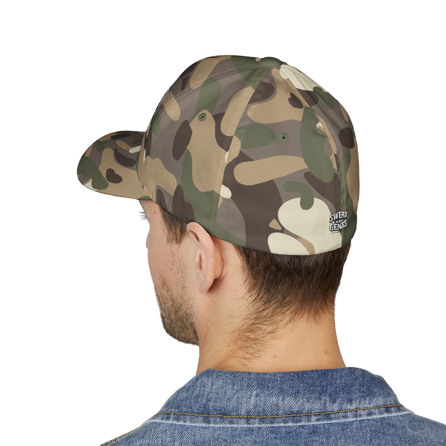 Embroidered Fitted Hat - Dirty Hands, Clean Money Design