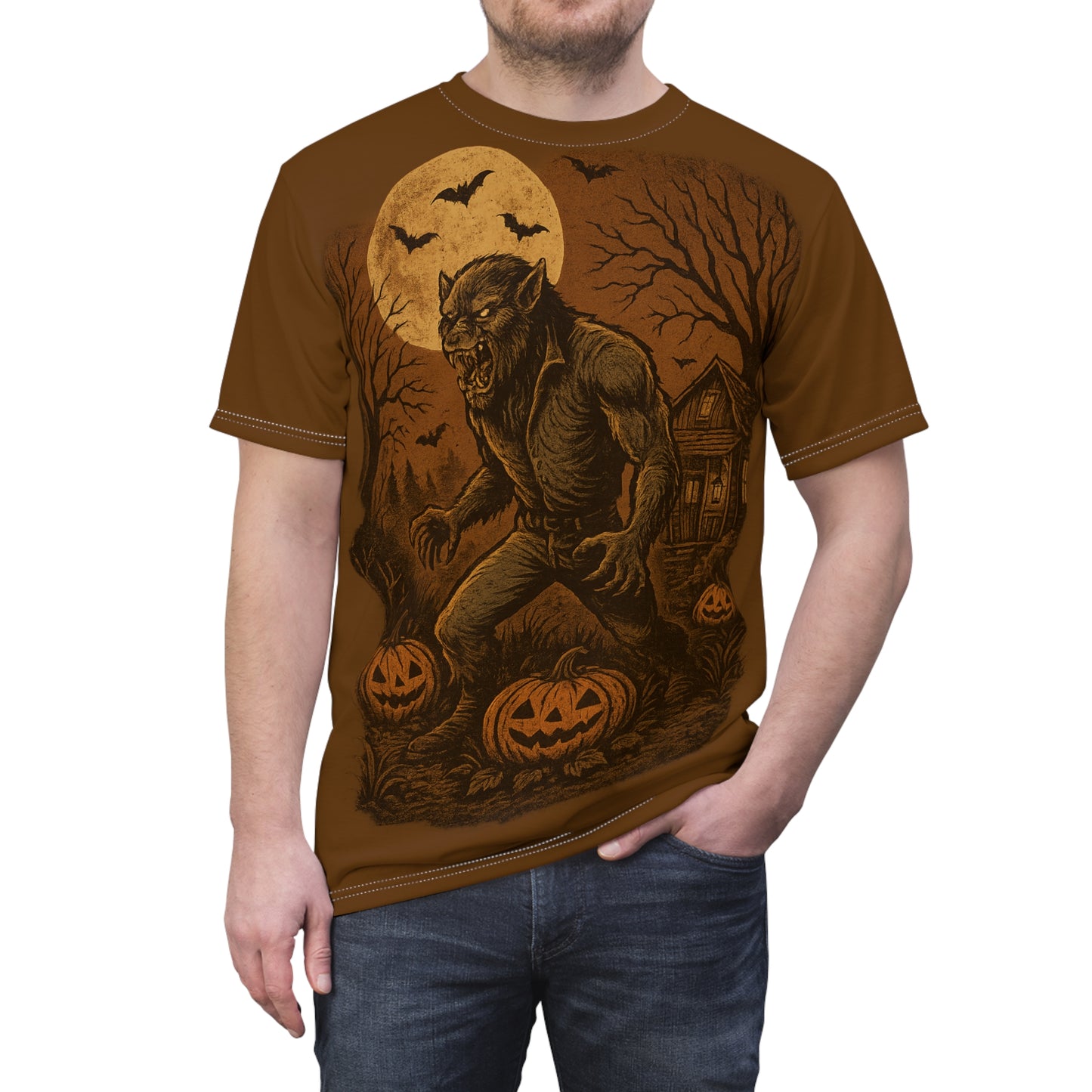 Halloween Werewolf Unisex Tee