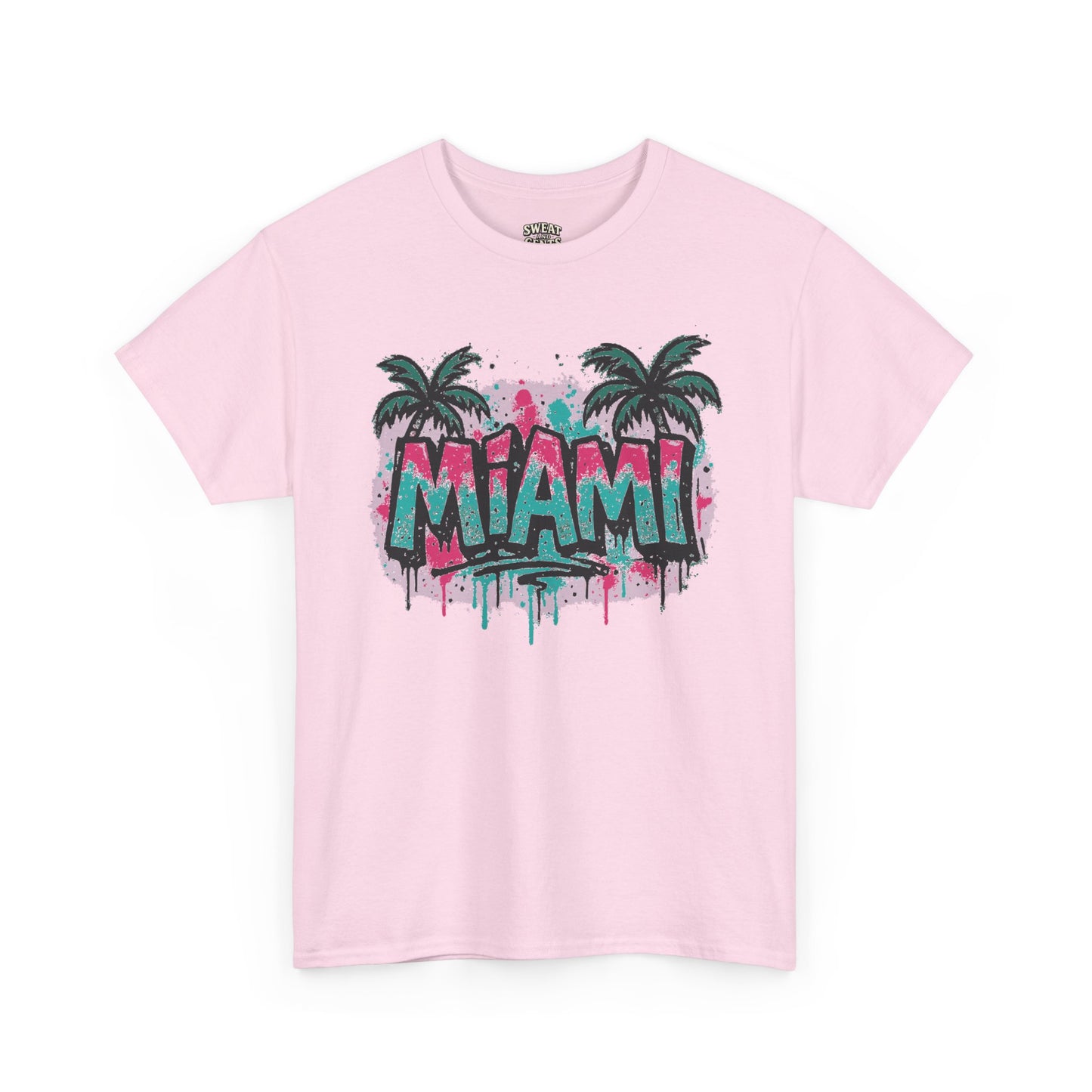Miami Tropical Vibe Graffiti Tee