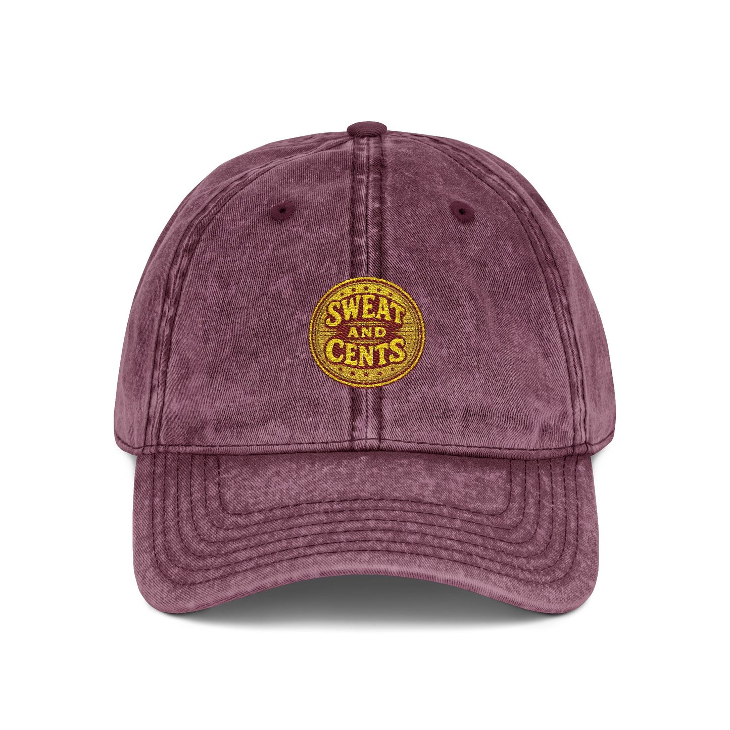 Sweat and Cents Vintage Embroidered Cap