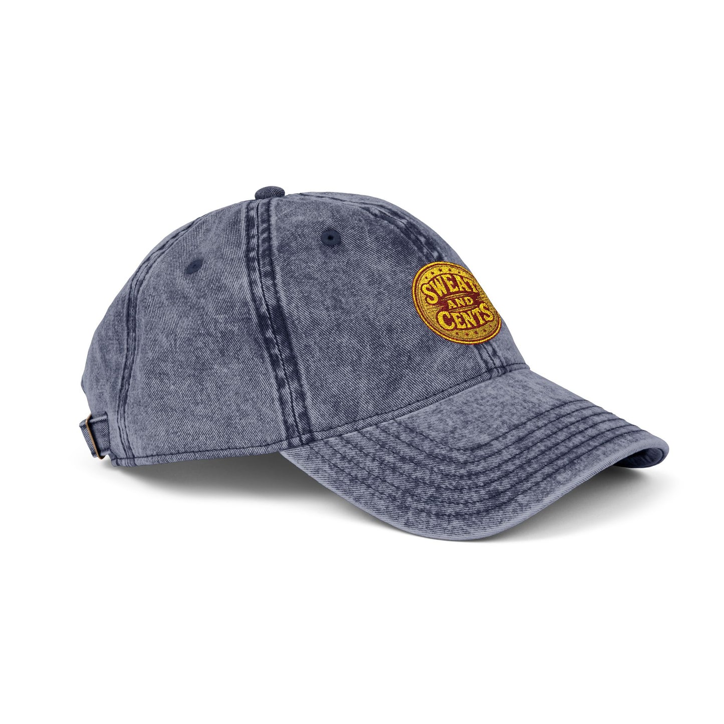 Sweat and Cents Vintage Embroidered Cap