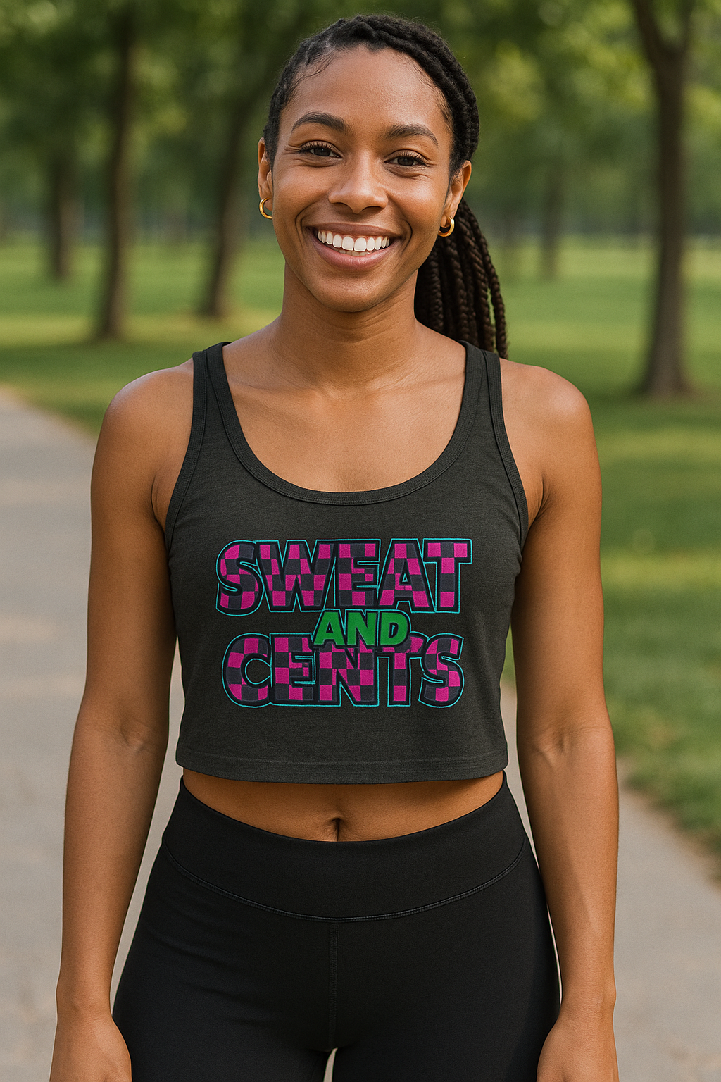 Sweat & Cents Checkered Tank Top