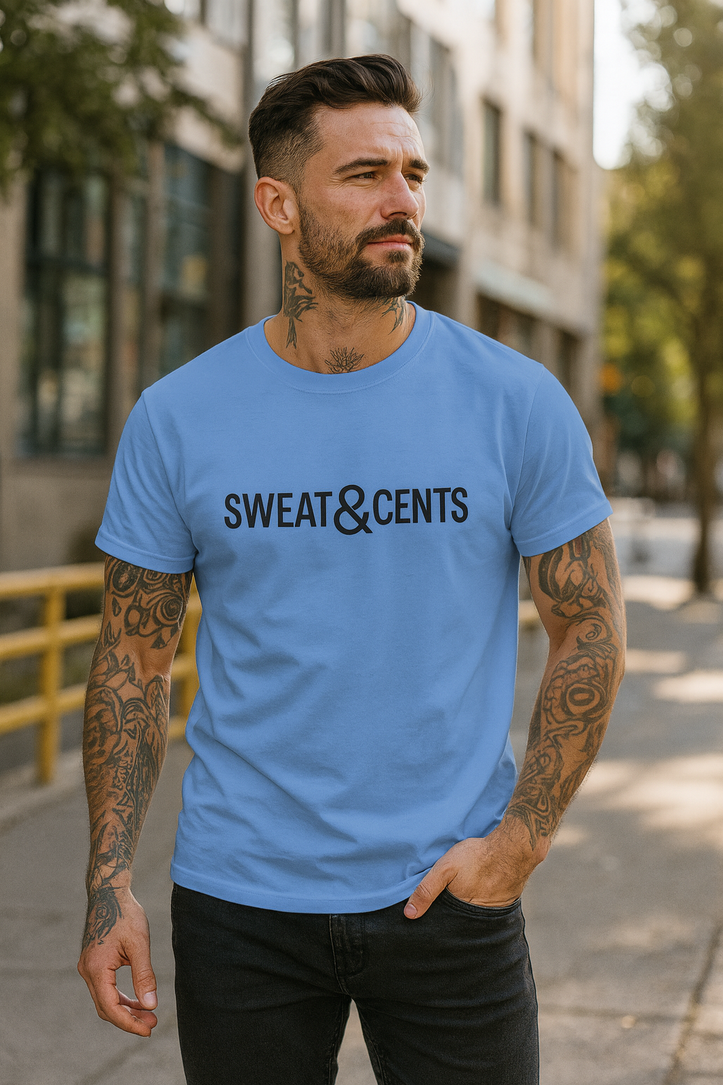 Sweat & Cents Heavyweight Cotton T-Shirt – Classic Fit Casual Wear