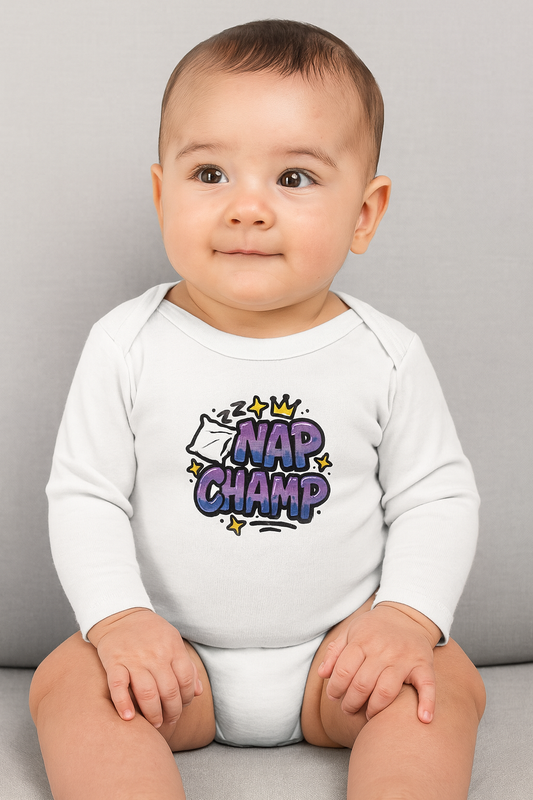 Nap Champ Classic Baby Long Sleeve Bodysuit