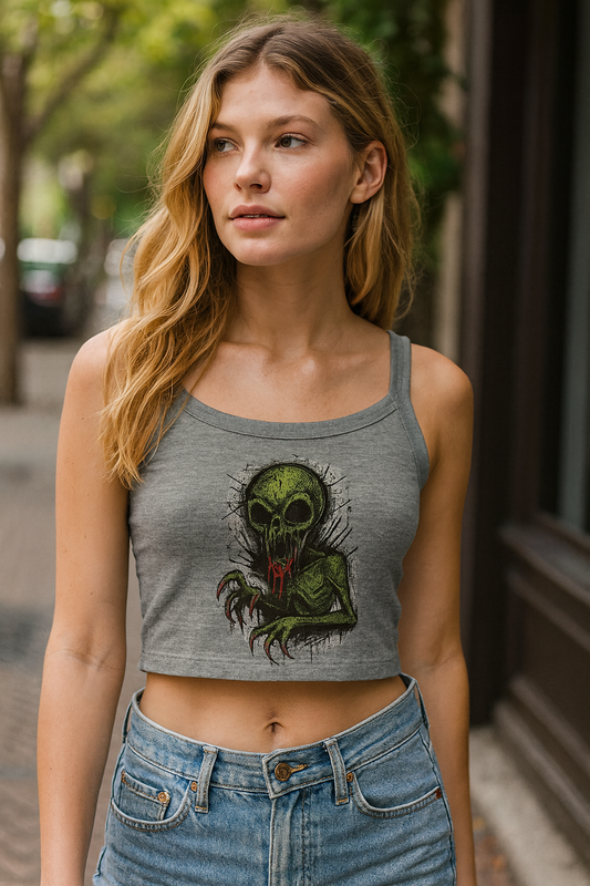 Alien Horror Women's Micro Ribbed Scoop Tank
